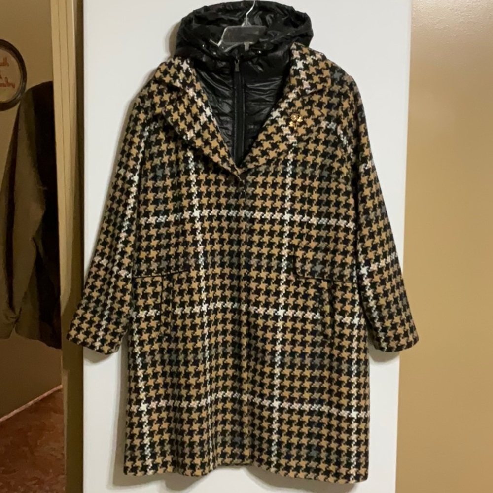 Issac Mizrahi Houndstooth Coat